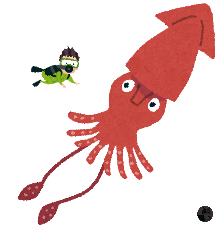 【悲報】ダイオウイカさん、昼寝してるところを晒される