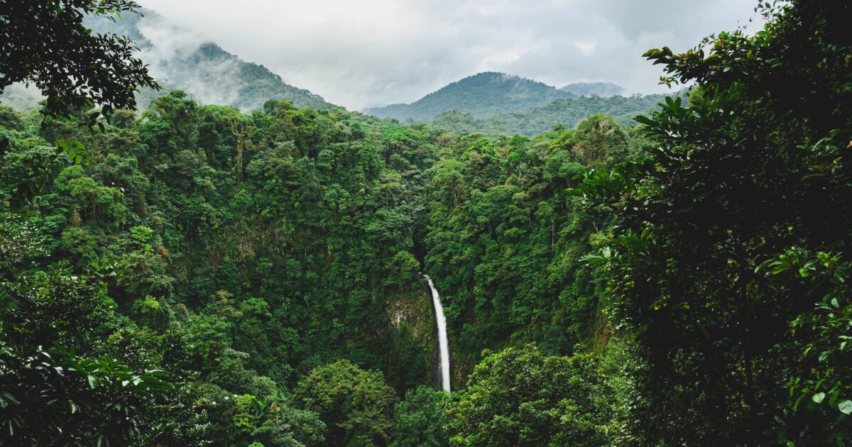 コスタリカの大自然、滝