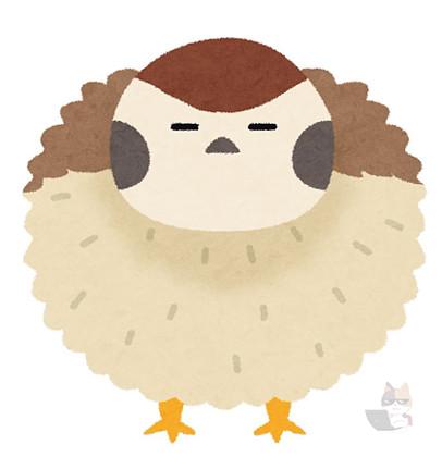 めっちょ太ったスズメ居たwww