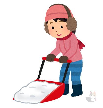 【朗報】イッヌ、雪かきを手伝う