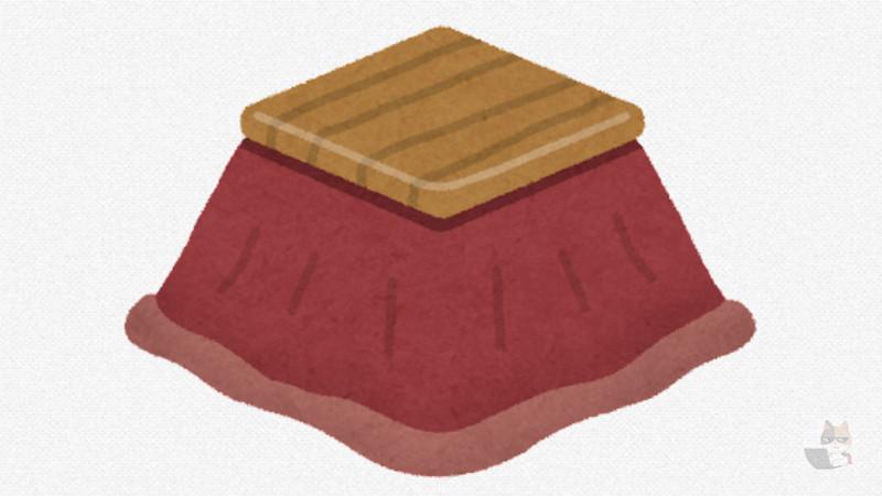 イッヌ、こたつで寝る