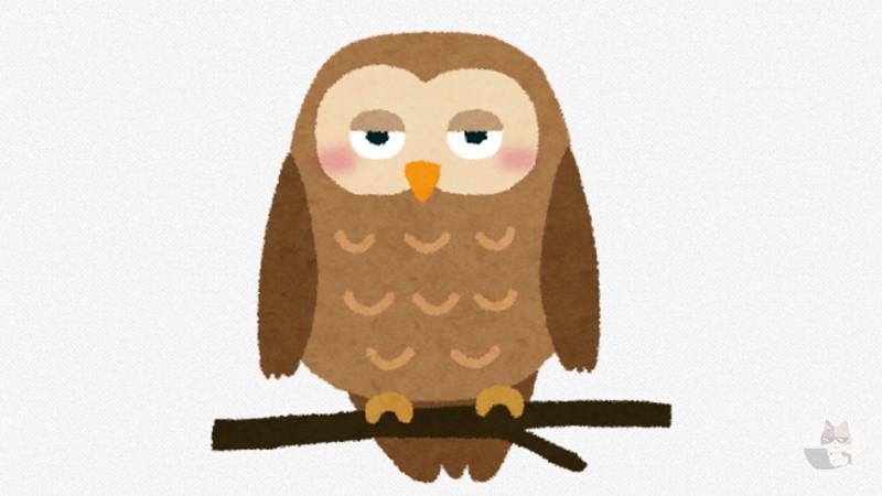 【動画】野生のフクロウ 間違えて一瞬気持ち良くなる