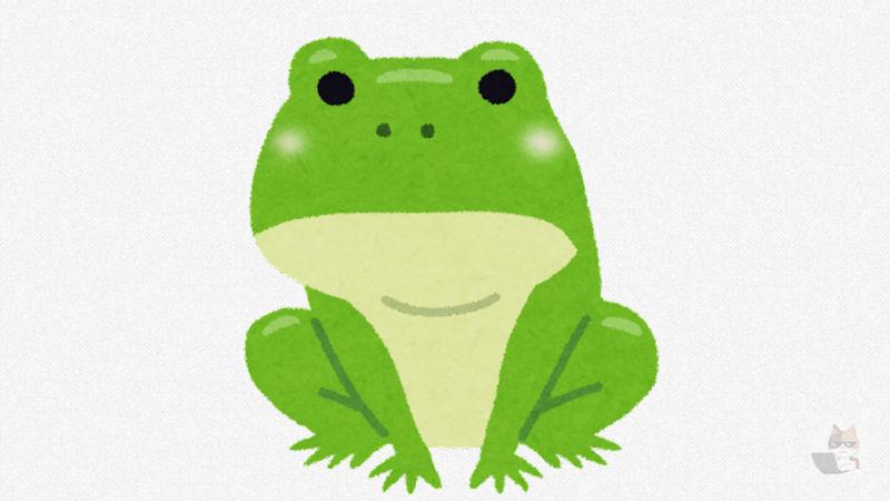 【動画】カエルさん、喘いでしまう