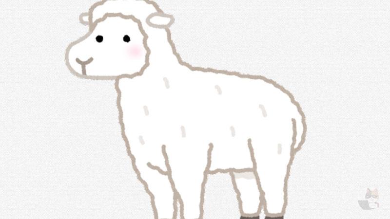 【画像】羊さん、やせたかなしい姿になってしまう
